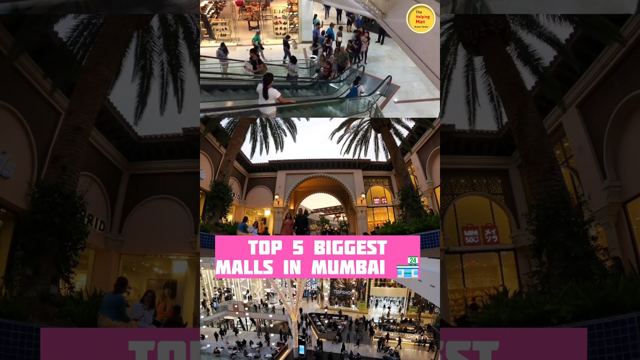 Top 5 Biggest Malls in Mumbai for shopping 🛍️🏬 #shorts #viral #help #digital #mumbai #mall #top5 #yt