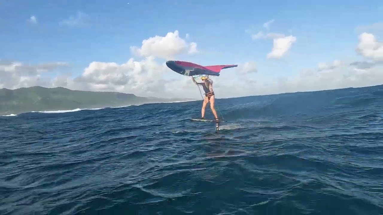 Wingfoiling in Manawa is especially good in May! 17.05.2025 #kitesurf #mauritius