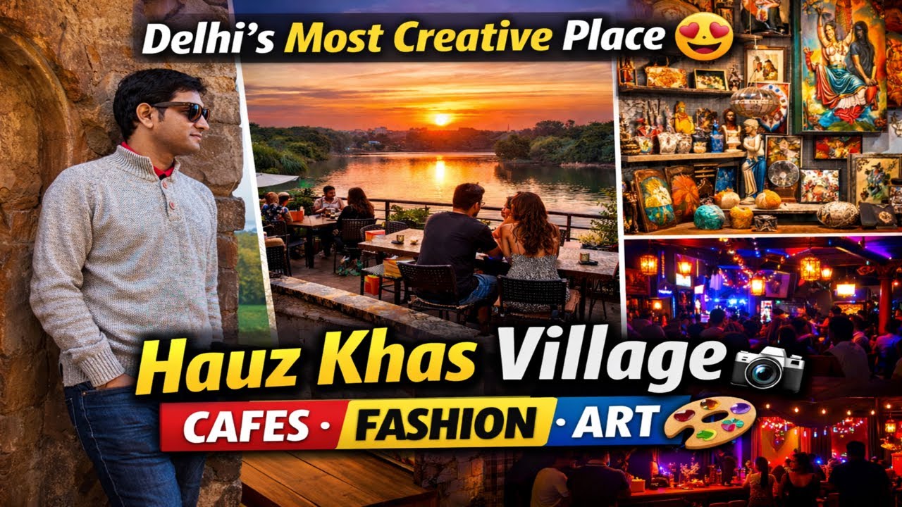 Delhi’s Most Creative Place  | Hauz Khas Village Cafes, Fashion & Art
