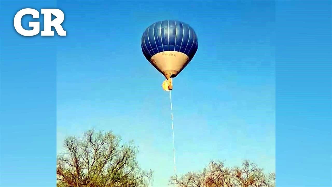 Se incendia globo aerostático en Teotihuacán