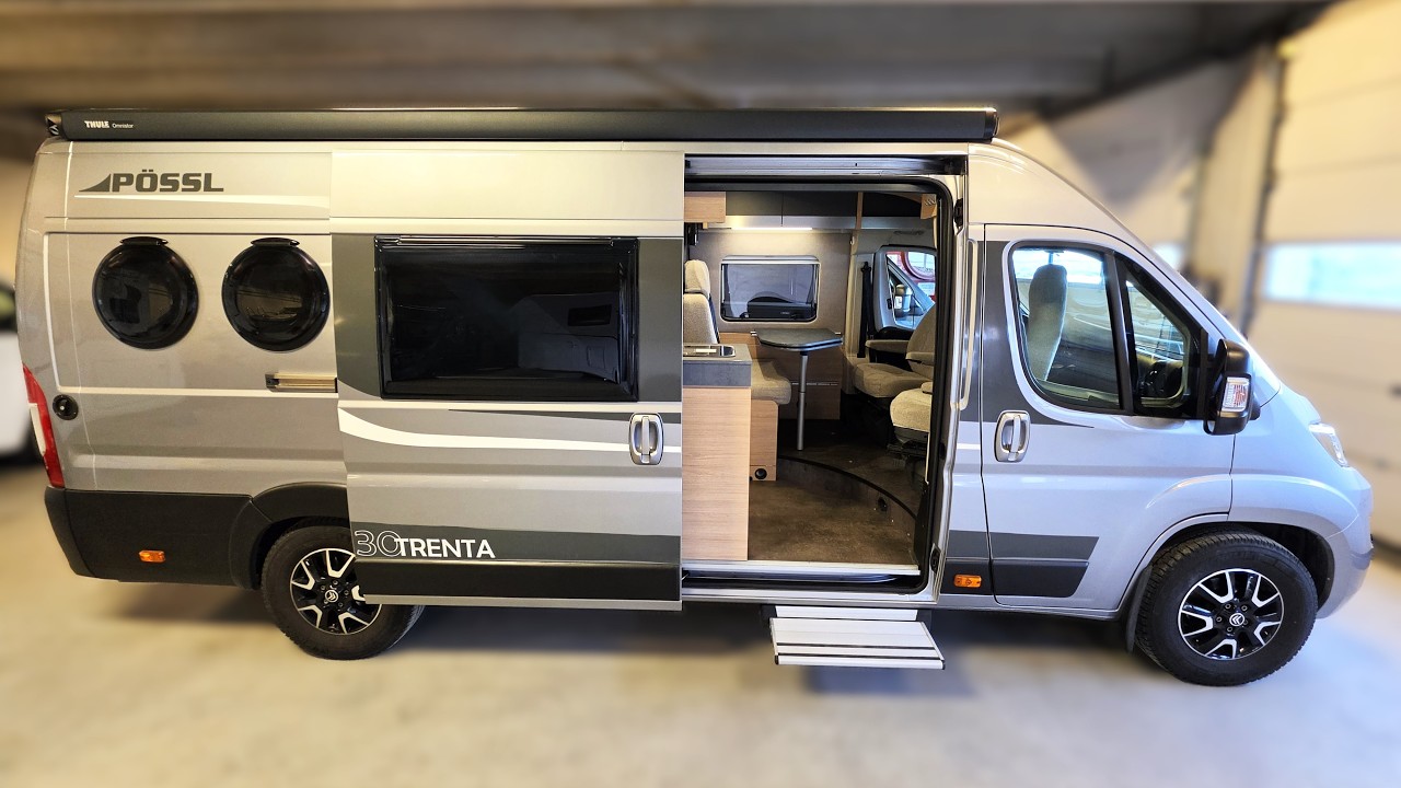 Small Luxury Off-Grid Campervan with Unique Oculus Feature | Pössl Trenta 30 Van Tour