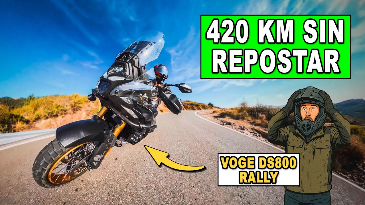 QUE LOCURA DE MOTO LA VOGE DS800 RALLY 420km sin REPOSTAR