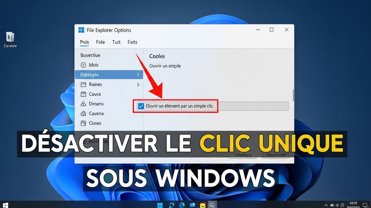 Comment désactiver l’ouverture en un seul clic dans Windows 10/11 ⌨️