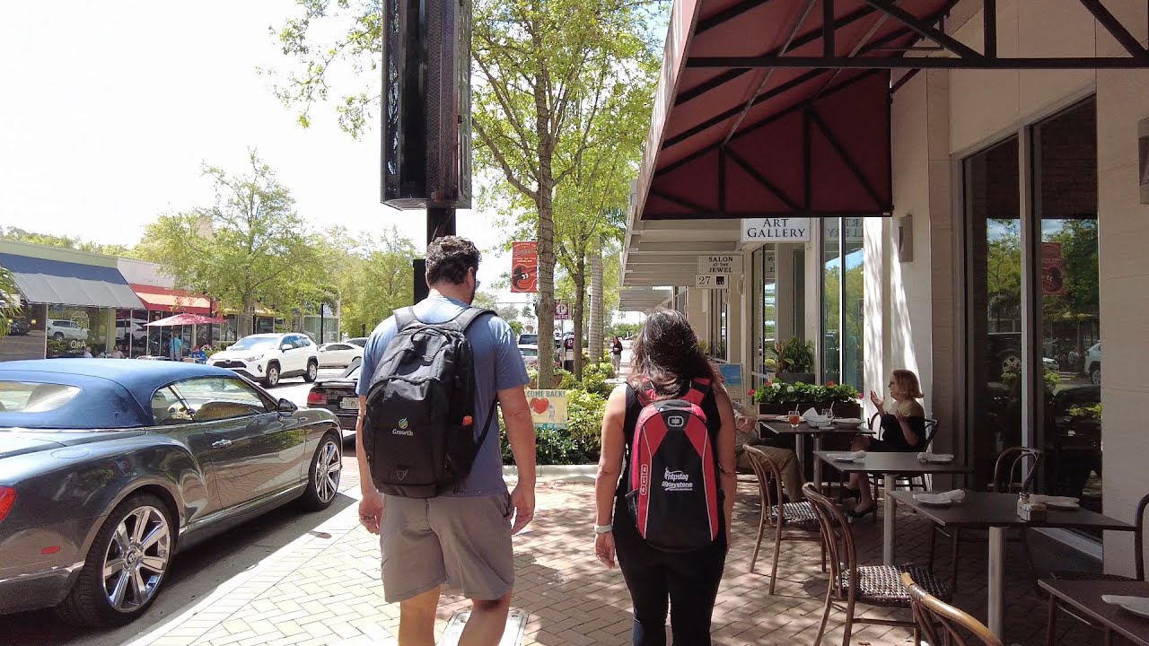 Walking Downtown Sarasota, Florida
