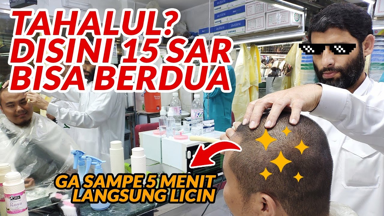 POTONG RAMBUT PALING PRO & MURAH!! 😱 TATACARA TAHALUL UMRAH HAJI