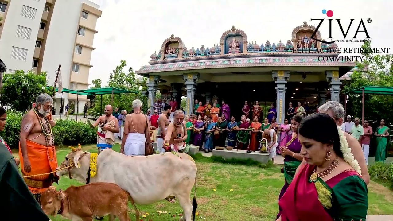 A Day with Shri Jeeyar Swamigal at Ziva Active Retirement Community #ziva #worship #seniorhomes