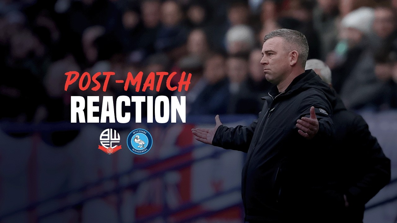 STEVEN SCHUMACHER | Head Coach reacts to Wycombe Wanderers at home