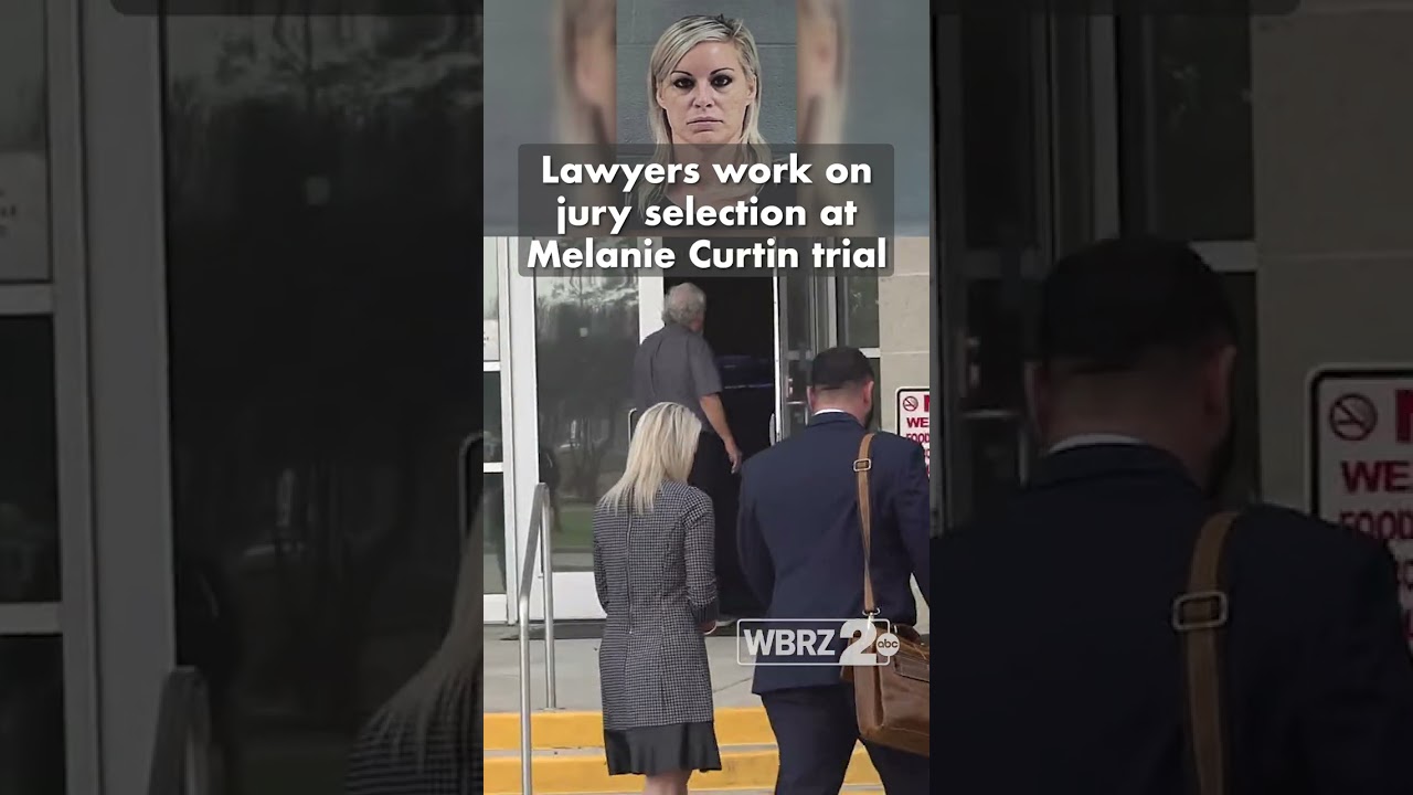 Lawyers work on jury selection at Melanie Curtin trial