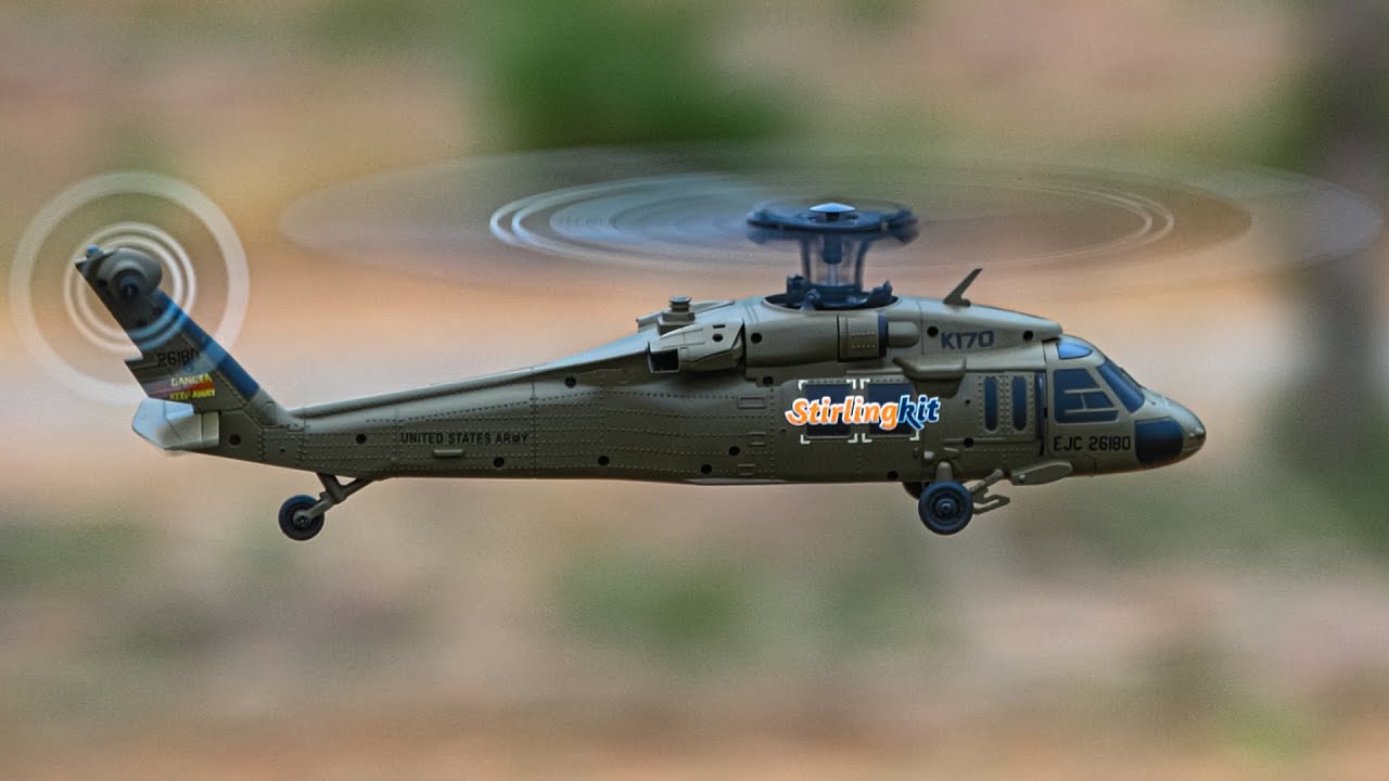 WLTOYS XK K170 Blackhawk UH-60L RC Helicopter #stirlingkit