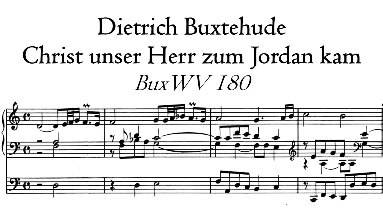 Buxtehude - Christ unser Herr zum Jordan kam, BuxWV 180 - Klapmeyer organ, Altenbruch, Hauptwerk