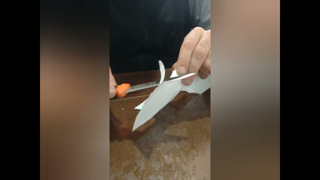 Afilado de un filo Scandi. Afilando mi cuchillo Bhaco 2446.