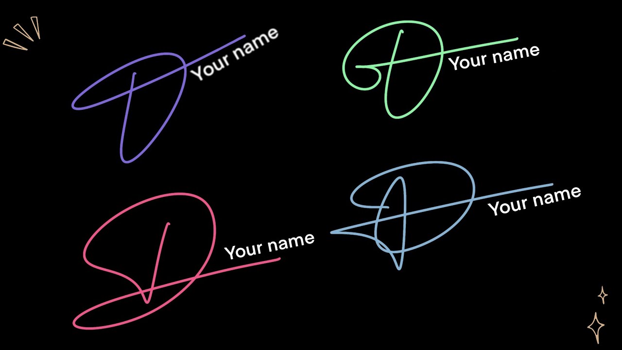 D - Signature | How to draw signature style of my name | Letter “ D”
