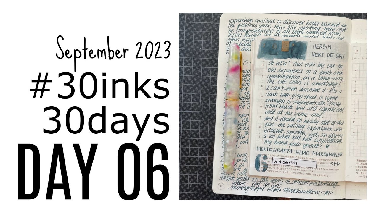 #30inks30days Herbin Vert de Gris. Why am I using this just now? Winner!