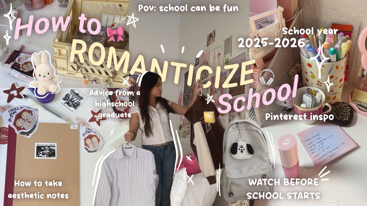📔🎀 How to ROMANTICIZE school 2025-Stationary, girltalk, realistic, Pinterest boards, THAT student..