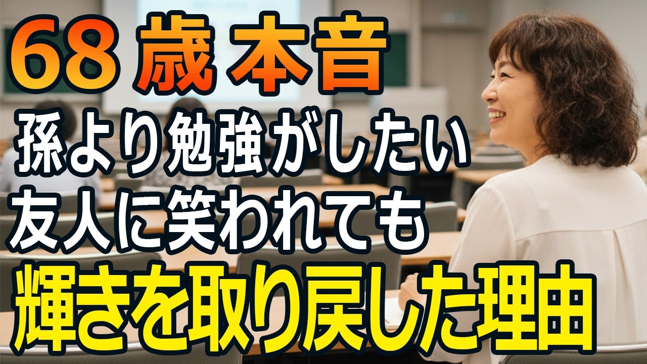 孫に会うより勉強がしたい。友人や夫に「今さら、もう遅い」と言われ笑われても、やってよかった。