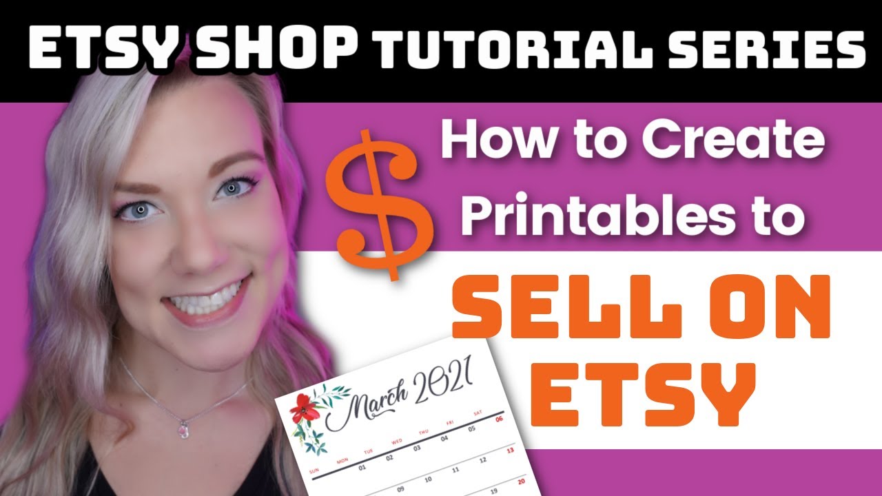 Как создавать печатные материалы для Etsy в 2021 году (цифровые загрузки для продажи и заработка!...