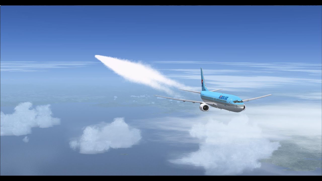 Korean air 716 Narita to Busan with circling approach rwy18R,fsx,pmdg 737ngx