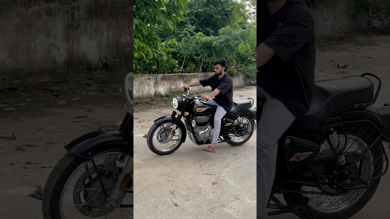 New 2025 Model Bullet 350 Battalion Black 😍😘 #swxft #automobile #standard350 #bullet #viral #short