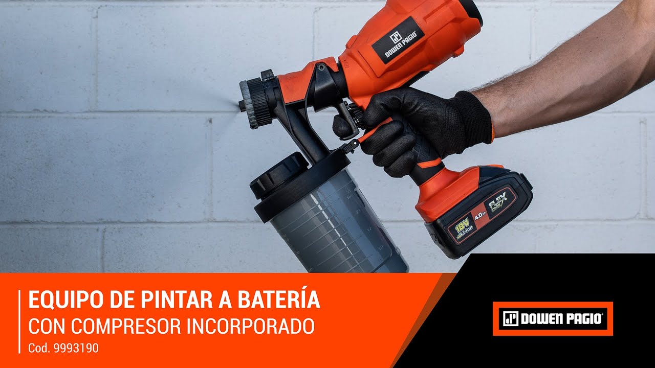 EQUIPO DE PINTAR A BATER&Iacute;A CON COMPRESOR INCORPORADO | DOWEN PAGIO