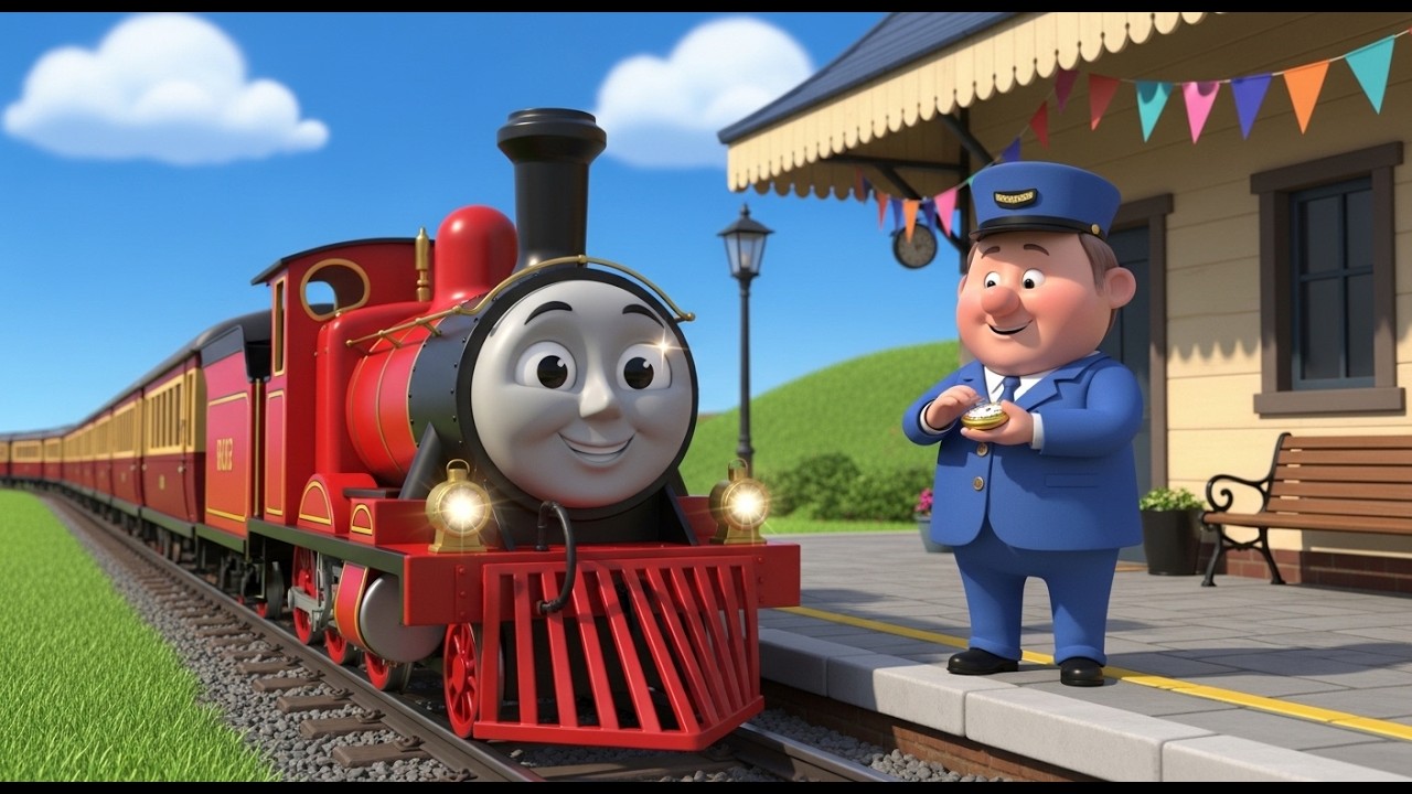 Tiny Train Adventures 🚂 Choo Choo Train Song for Toddlers & Kids Nursery Rhymes