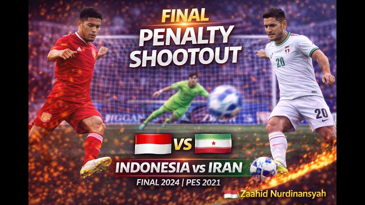 NT INDOKU🔥 FINAL ADU PENALTI! INDONESIA vs IRAN 🇮🇩🇮🇷 | PES 2021 LIVE by Zaahid Nurdinansyah