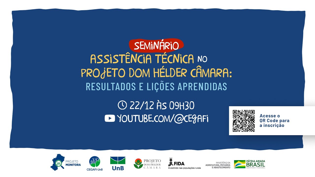 LIVE: Assistência Técnica no Projeto Dom Hélder Câmara (PDHC): Resultados e lições aprendidas