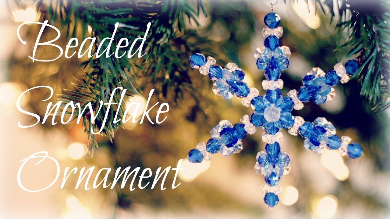 Beaded Snowflake Ornaments!! Bead Ornament Tutorial