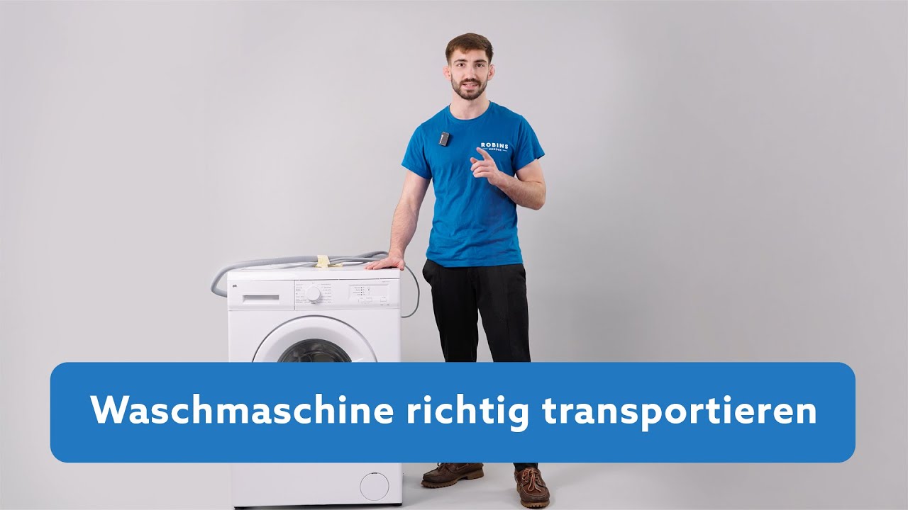 So transportierst du deine Waschmaschine sicher und ohne teure Sch&auml;den! | Robins Umz&uuml;ge