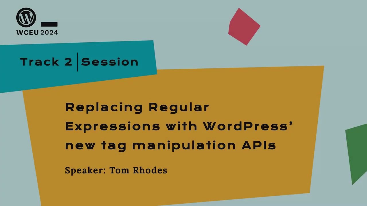 Replacing Regular Expressions with WordPress’ new tag manipulation APIs