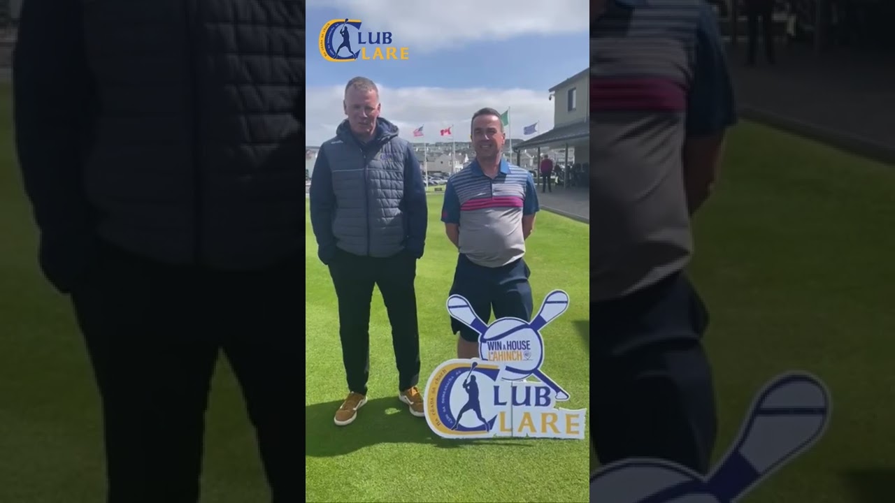 Club Clare&rsquo;s Frank Lohan & Clare GAA Chairman Kieran Keating united in appreciation of support