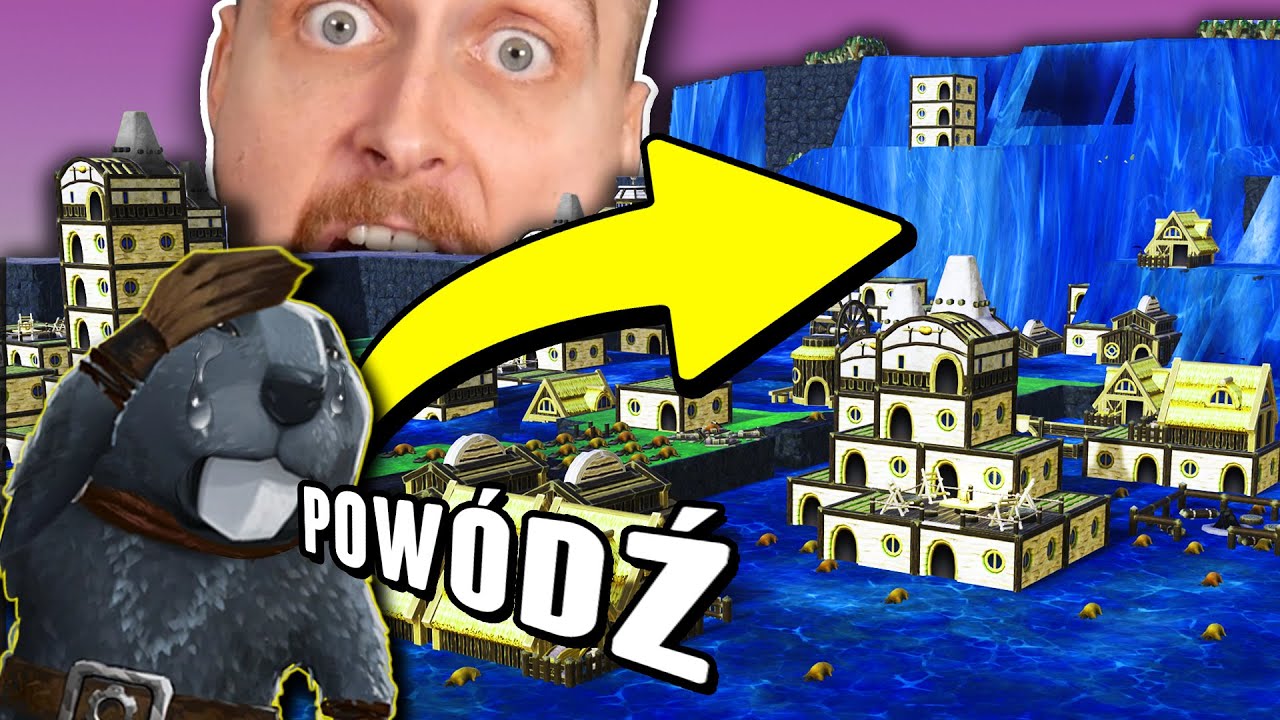 Zbudowałem miasto, kt&oacute;re musi przetrwać WIELKĄ POW&Oacute;DŹ! - Timberborn