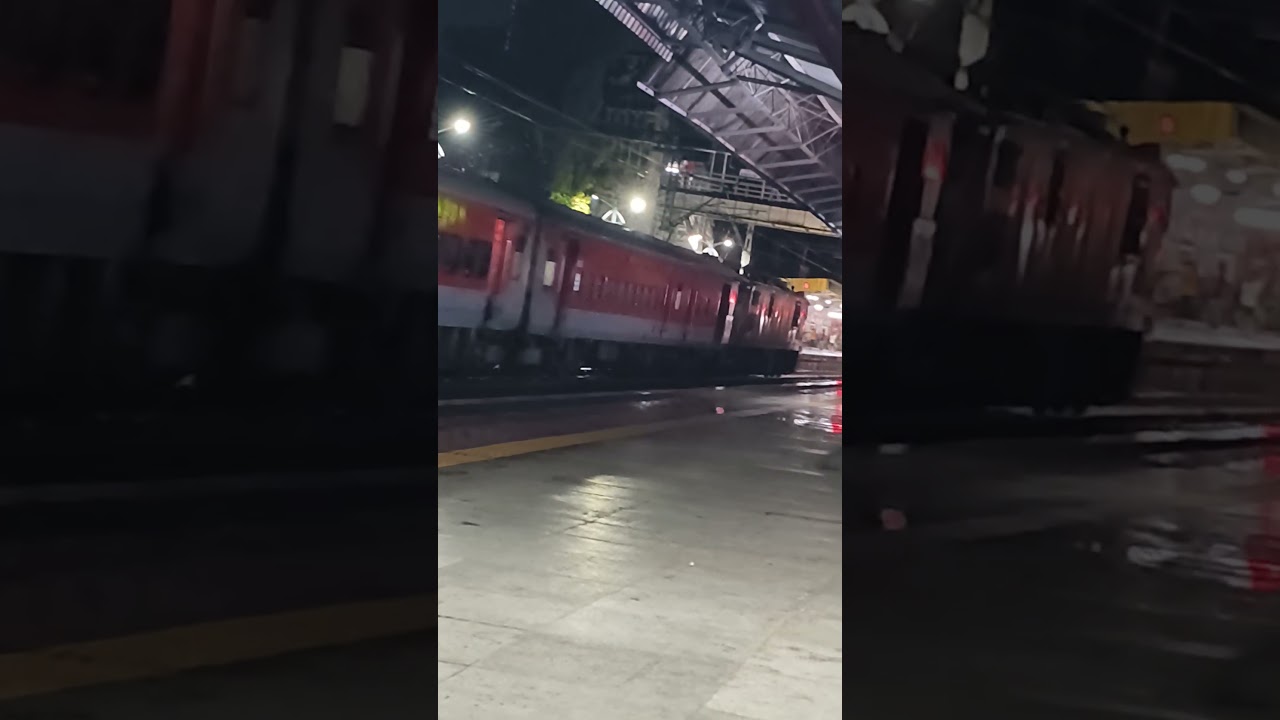 Palghar on fire crossing train....#railvlogger #indianrailways #railway #railtrack #train