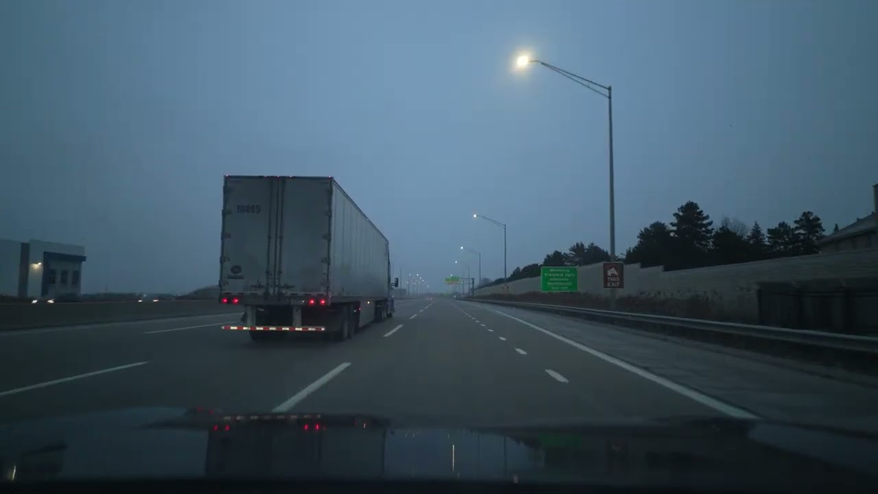Chicago I-90/I-294/I-94/I-41 Highways Kenosha WI (No Talk, No Music) 4K POV ASMR