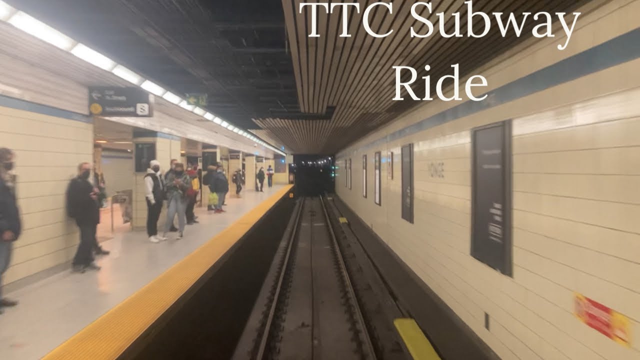 Toronto TTC Subway Ride from Broadview to Dundas Station 12/11/2021