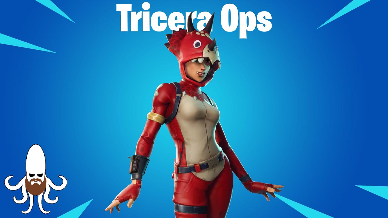 Tricera Ops - Skin Showcase & Gameplay - Fortnite