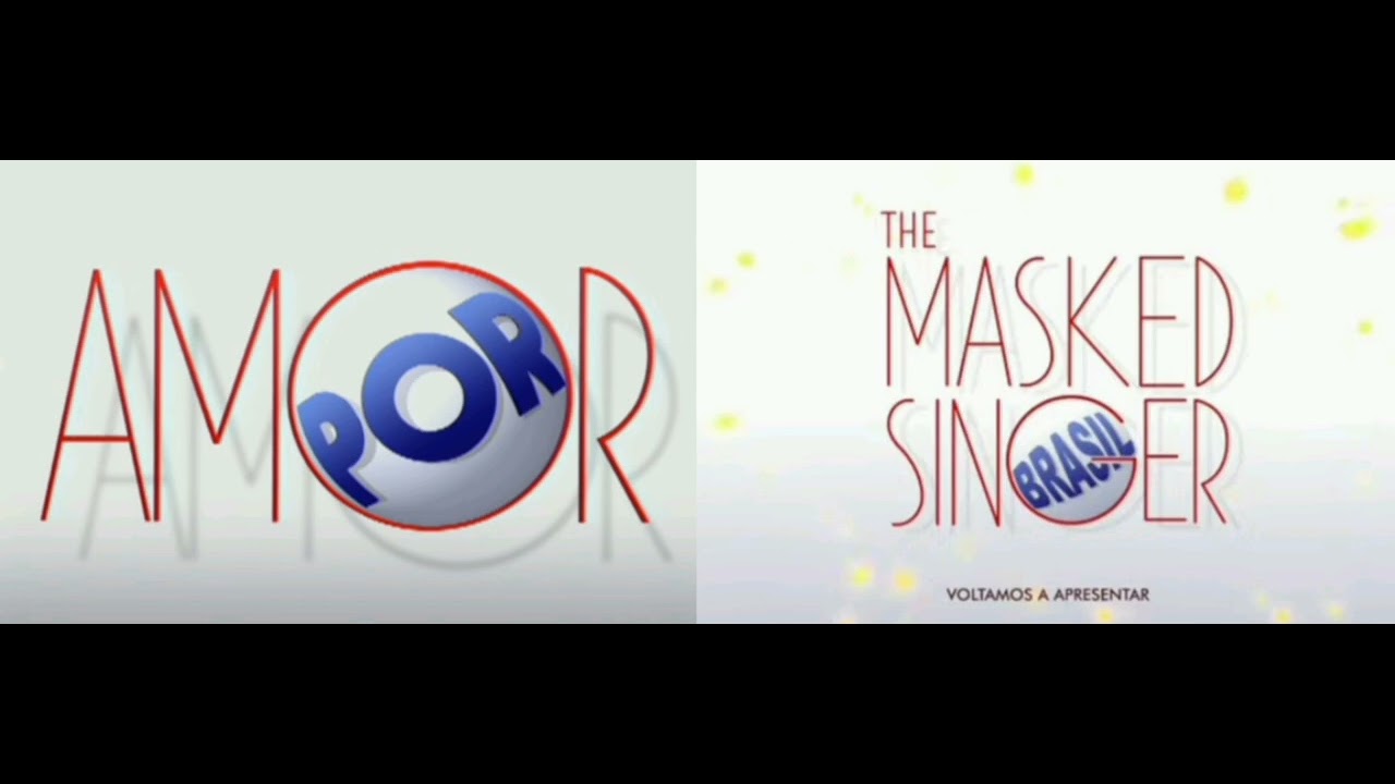 Versões dos logotipos do The Masked Singer Brasil e das novelas da TV Globo