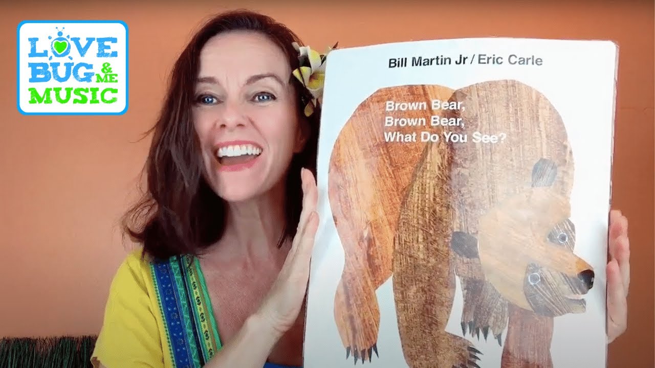 The Brown Bear Rap by Miss Nina - Kids Book Songs with LoveBug & Me Music