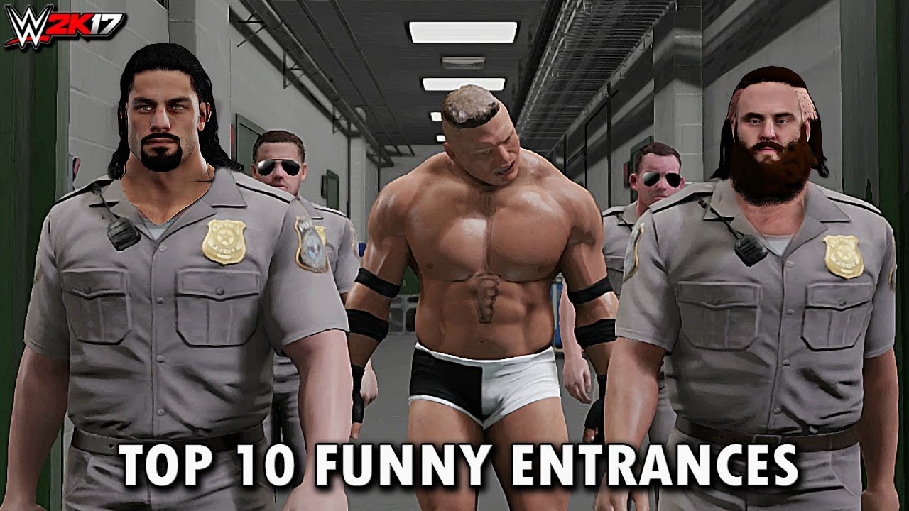 WWE 2K17 - Top 10 Funniest Entrances 