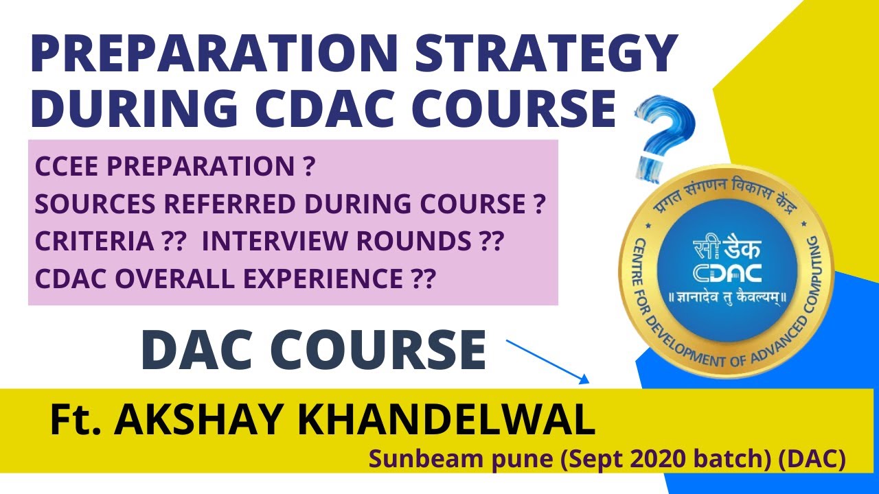 Preparation strategy during CDAC course (DAC) | CCEE Prep | Gap matters ?| Package above avg