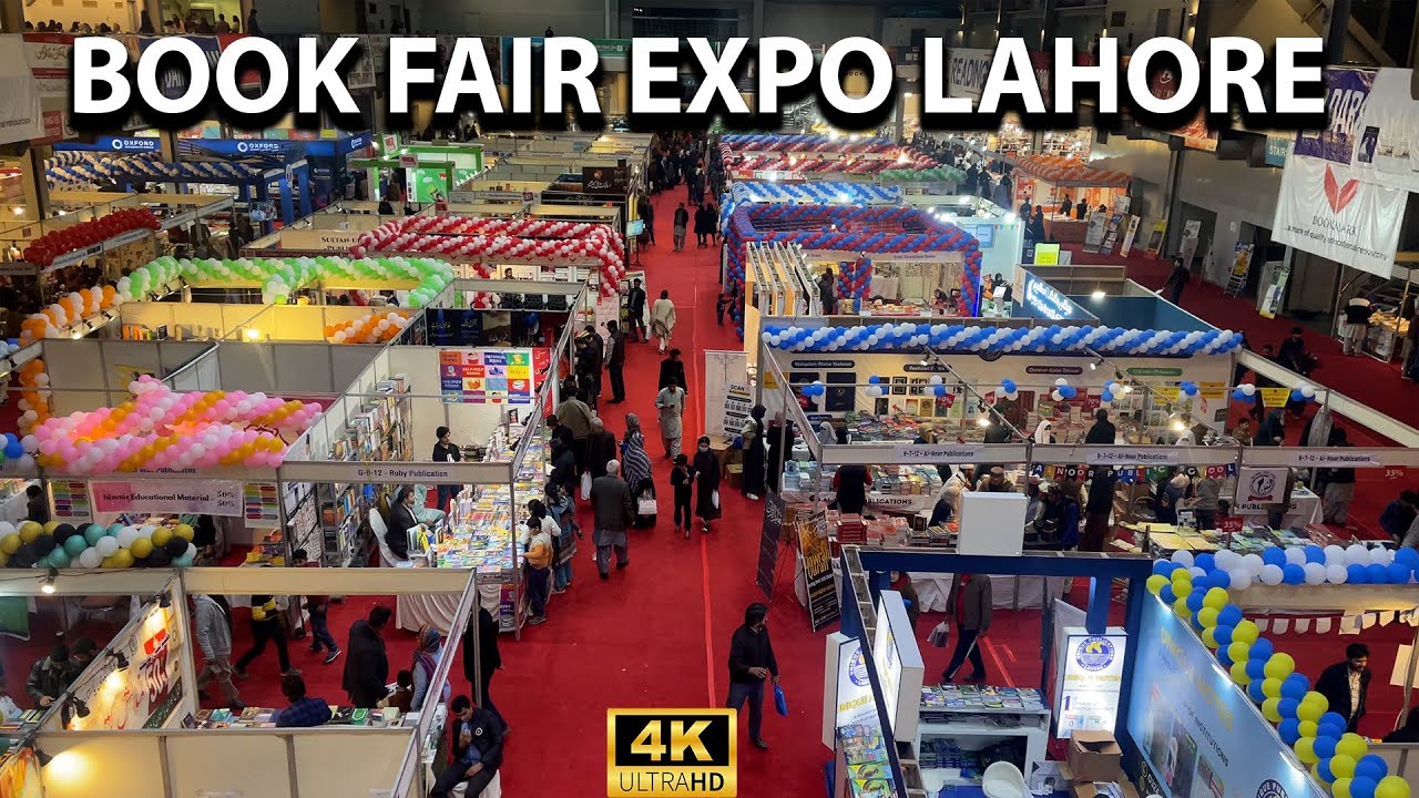 🇵🇰 Book Fair Expo Lahore | Walking Tours | 4k 60fps | Food and Culture
