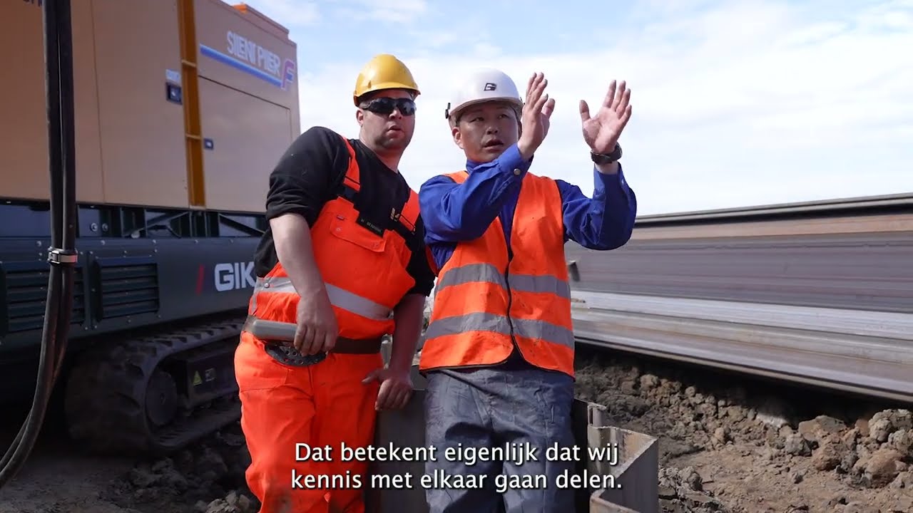 Emissieloos en trillingsvrij damwand drukken in harde grondlagen!