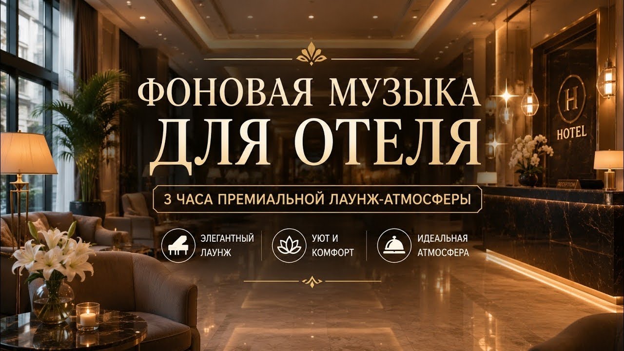 🏨 Фоновая музыка для отеля ✨ 3 часа премиальной лаунж-атмосферы