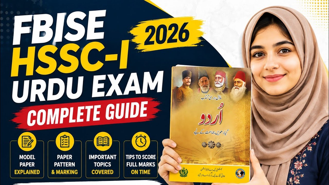 FBISE HSSC-I Urdu Exam 2026 Complete Guide | Model Paper, Paper Pattern & Important Topics