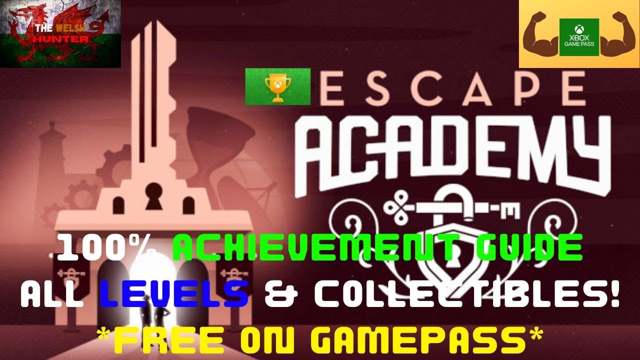 Escape Academy - 100% Achievement Guide & ALL Levels/Collectibles! *FREE On Gamepass*