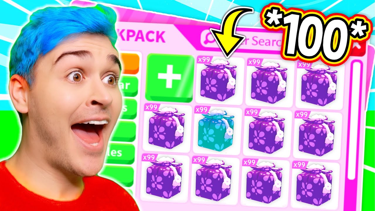 Opening *100* LUNAR GIFT BOXES To Get EVERY *MEGA LUNAR PET* In Adopt Me Lunar Update 2024 (Roblox)