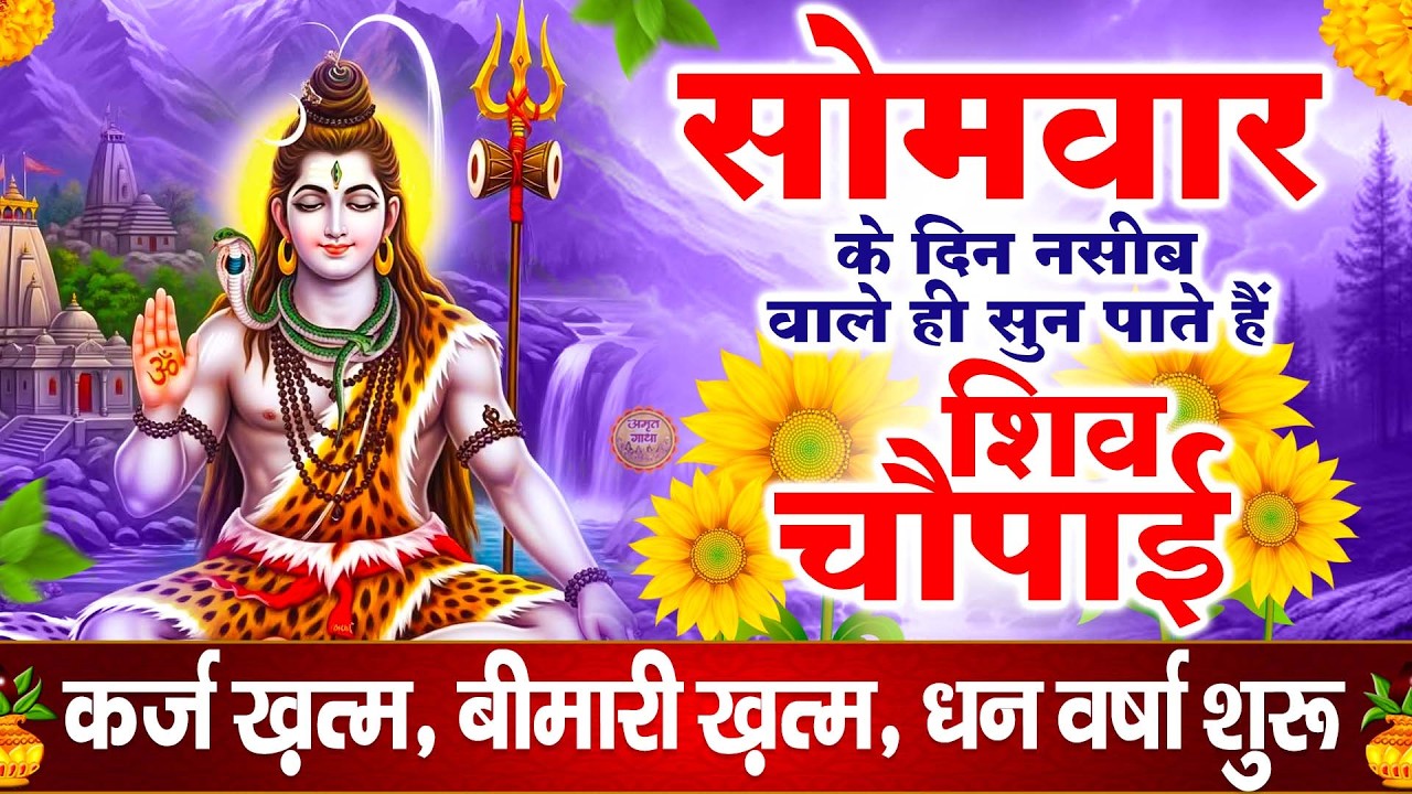 सोमवार Special शिव चौपाई - आज नसीबों से ही सुन सकते हैं ये शिव चौपाई - Shiv Ji Ki Chaupai 2026