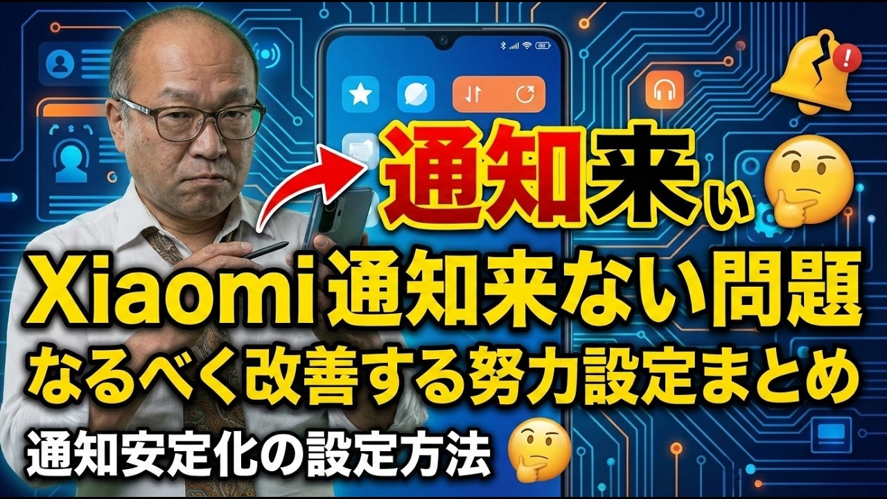 Xiaomiの「通知来ない問題」をなるべく改善する努力設定まとめ 「通知安定化」の設定方法