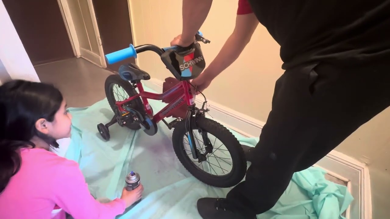 Pintando Una nueva bicicleta