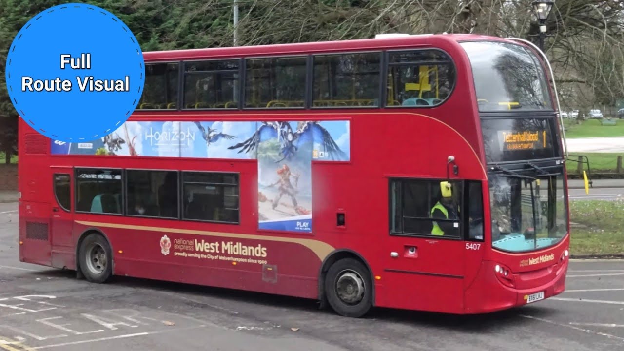 National Express West Midlands 1 Full Route Visual- Tettenhall Wood to Dudley