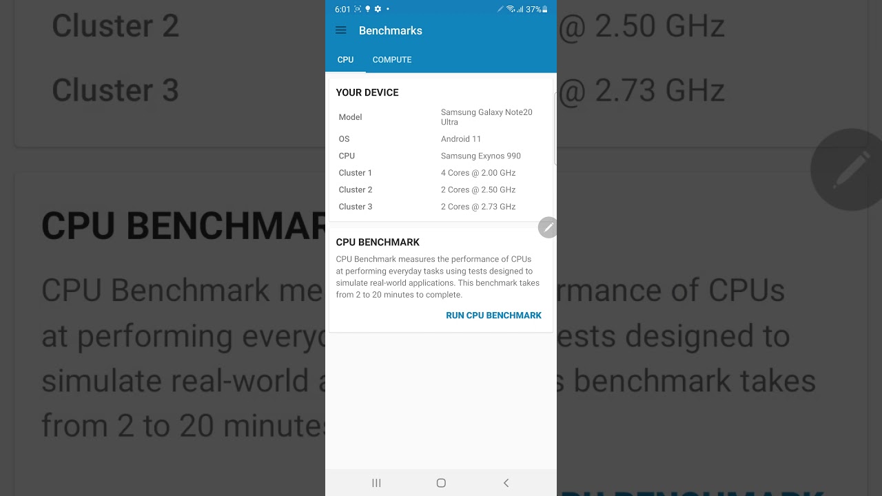 Samsung Galaxy Note 20 Ultra 5G SM-N986B Benchmark